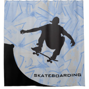 Skateboardontwerpschoeisel gordijn
