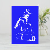 skateboardpunk kaart (Staand voorkant)