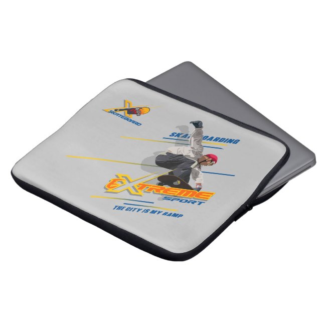Skateboards  | 13-inch laptophoes laptop sleeve (Voorkant top)