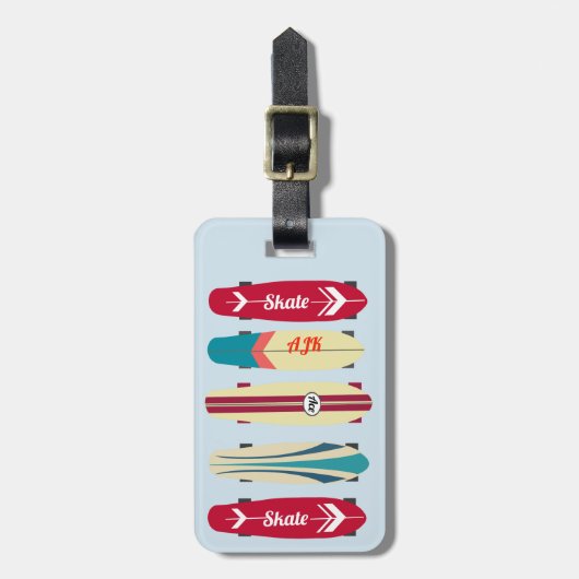  Skateboards Bagagelabel (Voorkant verticaal)