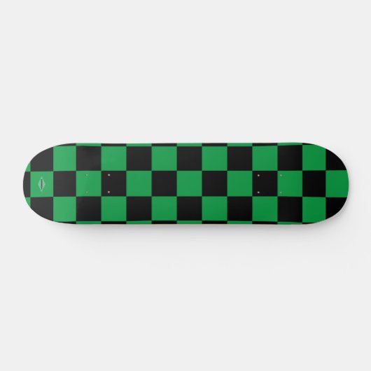 Skateboards Black en Green Checker HAMbWG (Horizontaal)