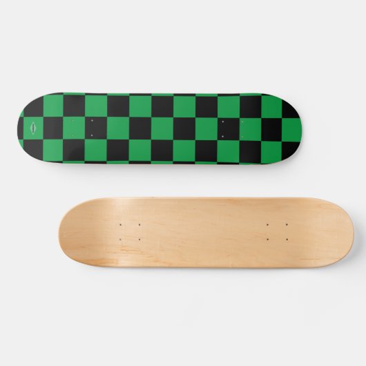 Skateboards Black en Green Checker HAMbWG (Horizontaal)