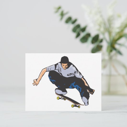 Skateboards briefkaart (Staand voorkant)