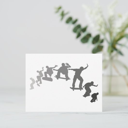 Skateboards  briefkaart (Staand voorkant)