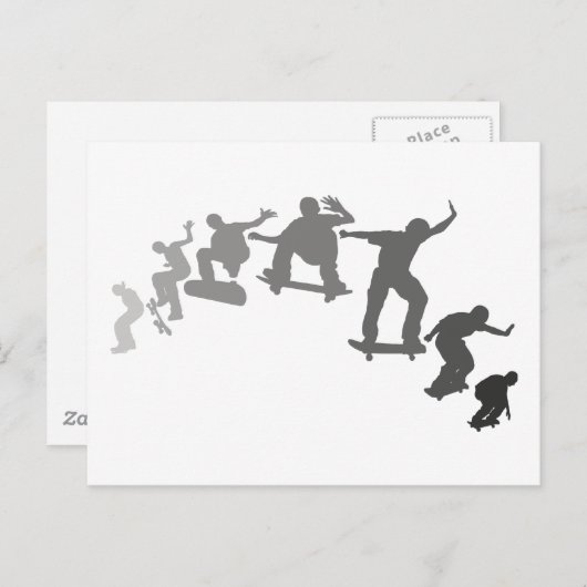 Skateboards  briefkaart (Voorkant / Achterkant)