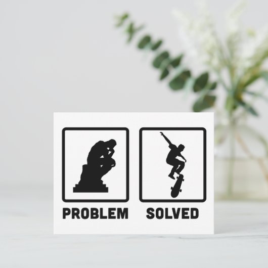 Skateboards briefkaart (Staand voorkant)