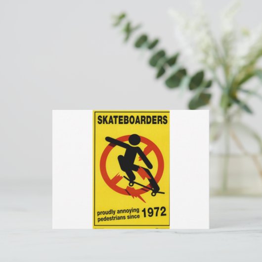 Skateboards briefkaart (Staand voorkant)