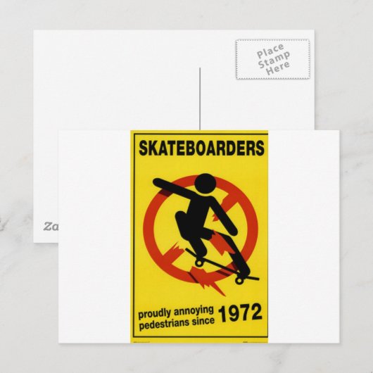 Skateboards  briefkaart (Voorkant / Achterkant)