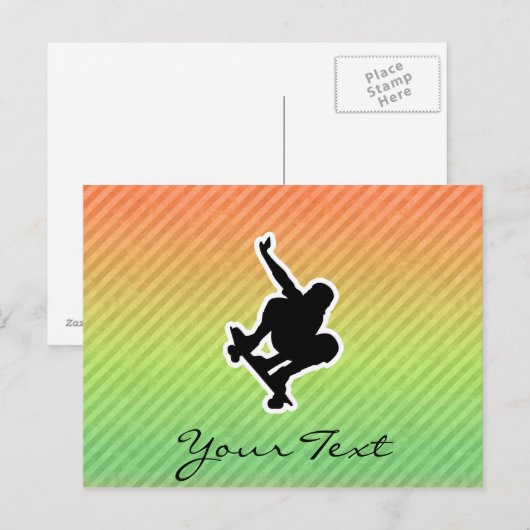 Skateboards Briefkaart (Voorkant / Achterkant)