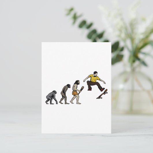 Skateboards  briefkaart (Staand voorkant)