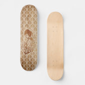Skateboards Geisha japonaise gravure sur bois (Voorkant)