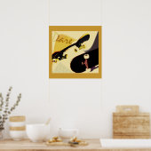 skateboards  gestileerde druk poster (Keuken)