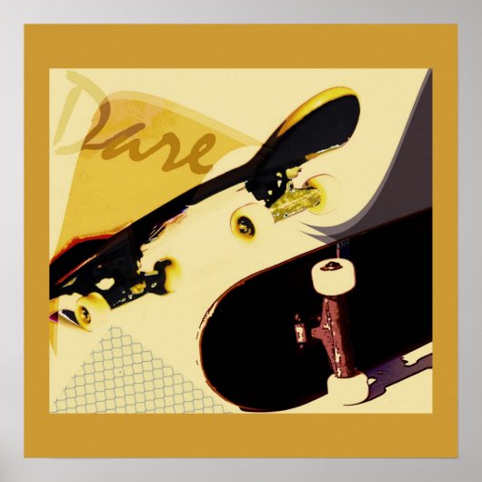 skateboards  gestileerde druk poster (Voorkant)