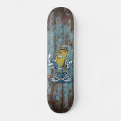 Skateboards graffiti sur planche en bois usée (Voorkant)