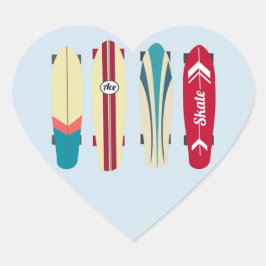  Skateboards Hart Sticker