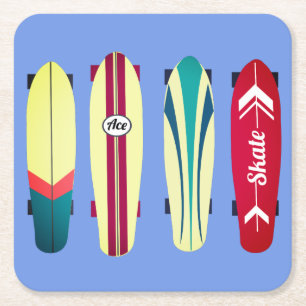  Skateboards Kartonnen Onderzetters