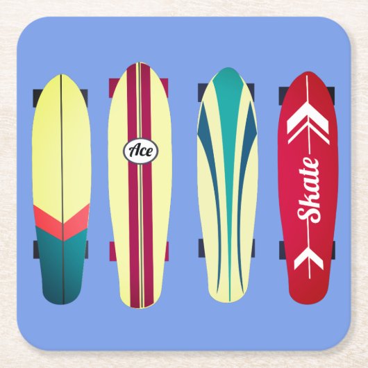  Skateboards Kartonnen Onderzetters (Voorkant)