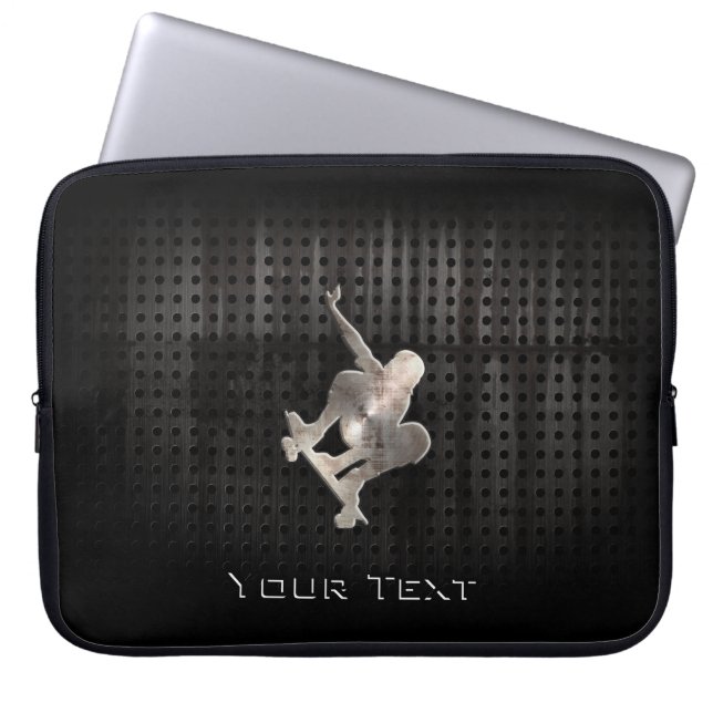 Skateboards ; Koel zwart Laptop Sleeve (Voorkant)