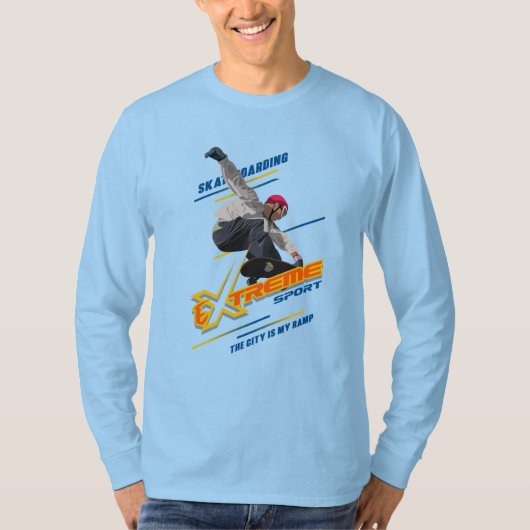 Skateboards  | Lange hoes van Mannen T-shirt (Voorkant)
