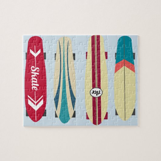  Skateboards Legpuzzel (Horizontaal)