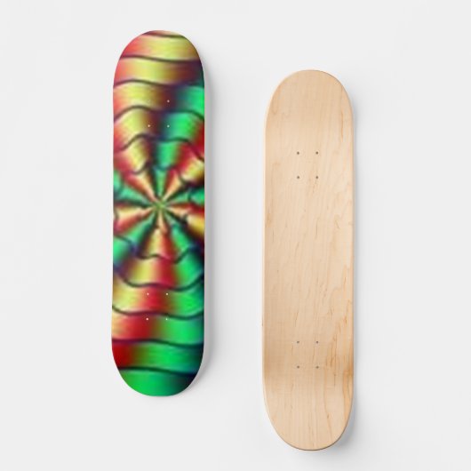 Skateboards met kleurspiraal (Voorkant)