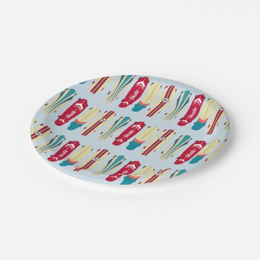  Skateboards Papieren Bordje (Gekanteld)