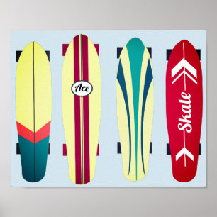  Skateboards Poster
