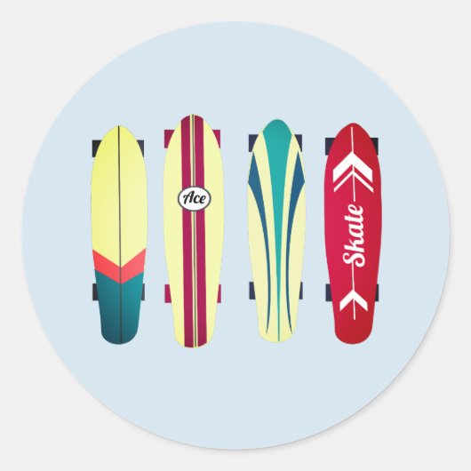  Skateboards Ronde Sticker (Voorkant)