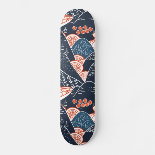 Skateboards samouraïs mosaïque (Voorkant)