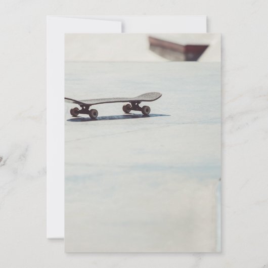 Skateboards  | Skater Birthday Party Kaart (Achterkant)