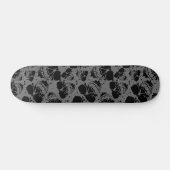 Skateboards Skull patroon_zwart-wit (Horizontaal)