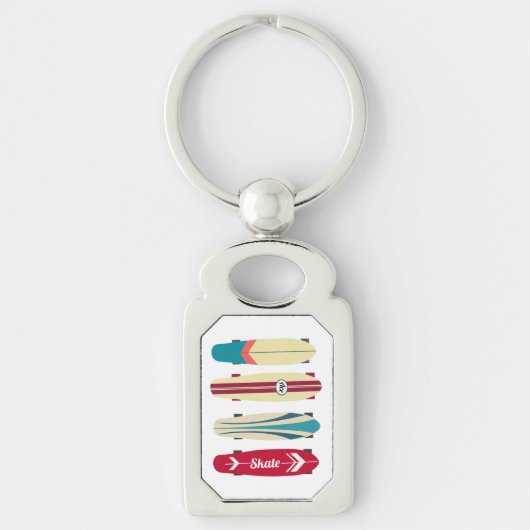 Skateboards Sleutelhanger (Voorkant)
