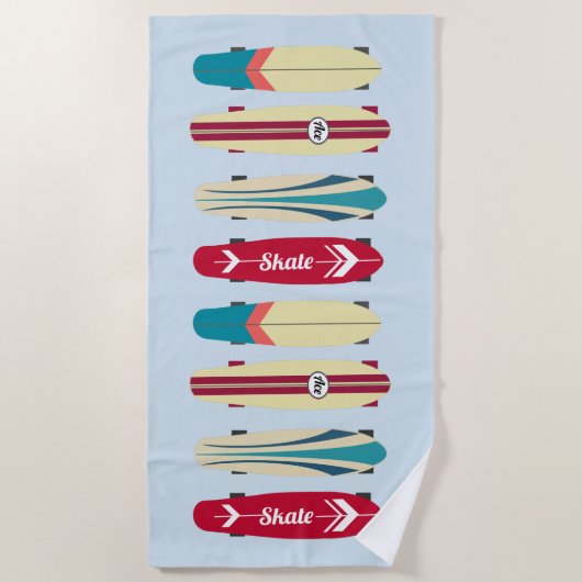  Skateboards Strandlaken (Voorkant)