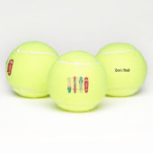  Skateboards Tennisballen (Multi)