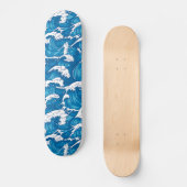 Skateboards vagen japonaises bleues (Voorkant)