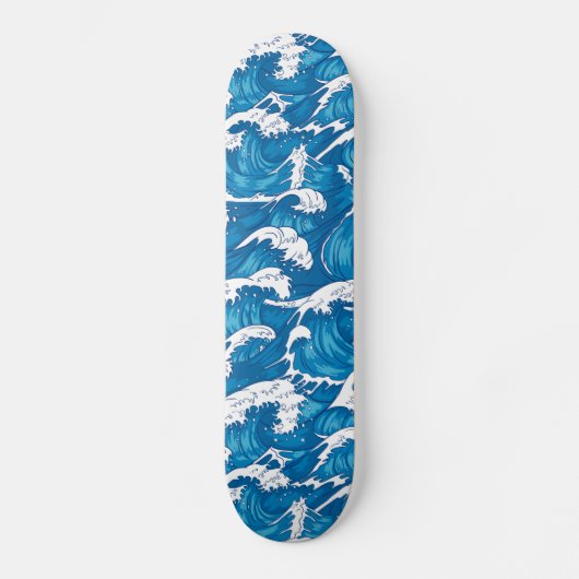 Skateboards vagen japonaises bleues (Voorkant)