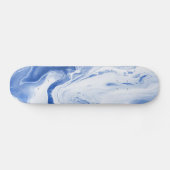 Skateboards vague bleu aquarelle (Horizontaal)
