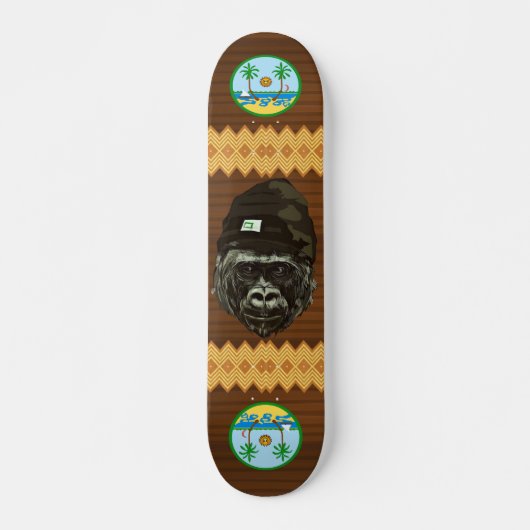 Skateboards van Lowland Gorilla Art Edition (Voorkant)