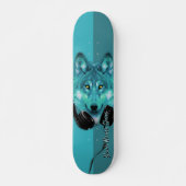 Skateboards+Wolf+Custom name+sjabloon+personalized Persoonlijk Skateboard (Voorkant)