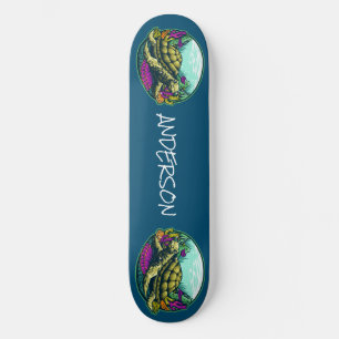 skateboardschildpad onder water persoonlijk skateboard