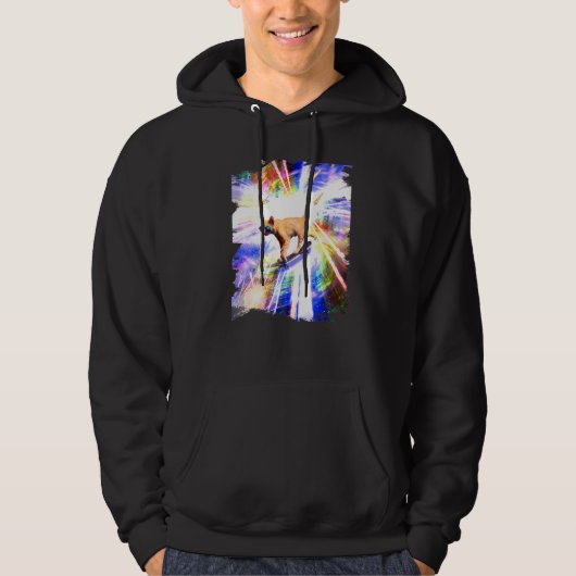 Skateboardskat Kitten Skateboard Hoodie (Voorkant)