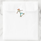 Skateboardskateboard Ronde Sticker (Tas)