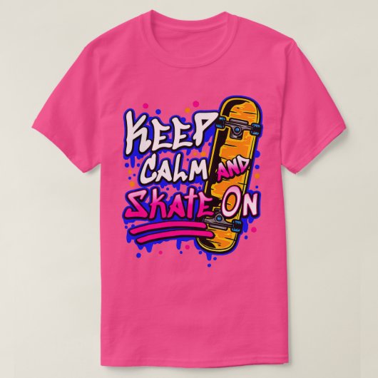 Skateboardskateboard T-shirt (Design voorkant)