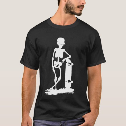 Skateboardskelet T-shirt (Voorkant)