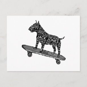 skateboardstier doodsbang Cocney London Slang Briefkaart