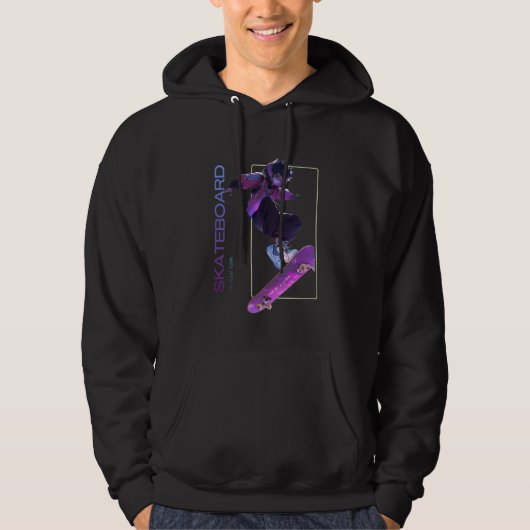 skateboardtruien hoodie (Voorkant)