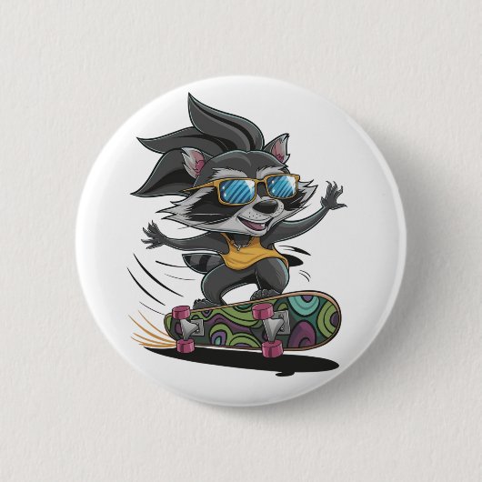 Skateboardwasbeer Ronde Button 5,7 Cm (Voorkant)
