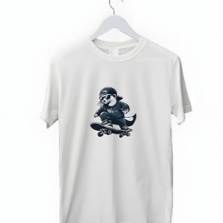 Skateboardwezel T-shirt