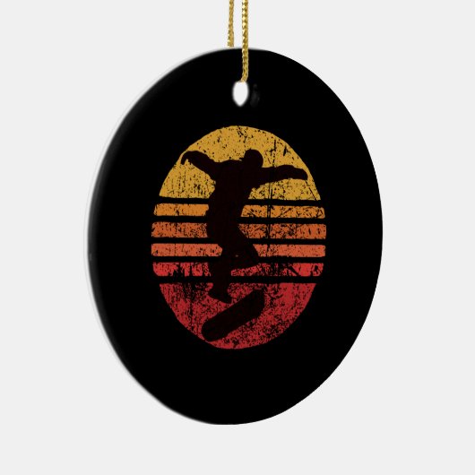  Skateboat Keramisch Ornament (Rechts)