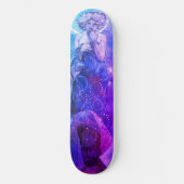 Skatebord Moonlight Deck, Blauwe en Lavendelkleure Persoonlijk Skateboard (Voorkant)